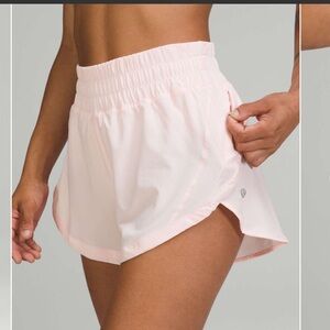 lululemon track that High-Rise Lined Shorts 3” in strawberry Milkshake
